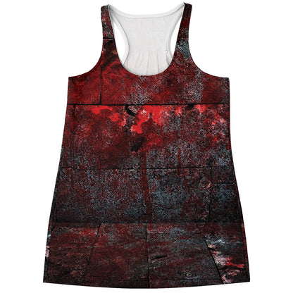 Bloody Room Print Women's Racerback Tank Top
