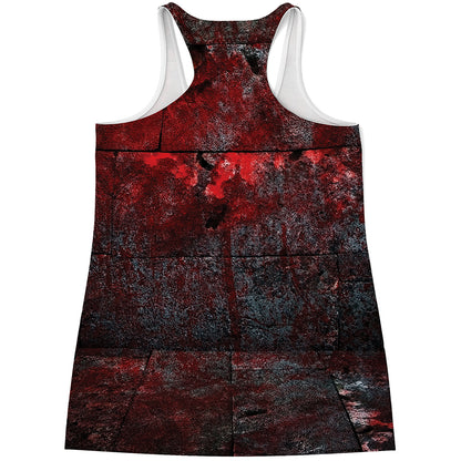 Bloody Room Print Women's Racerback Tank Top