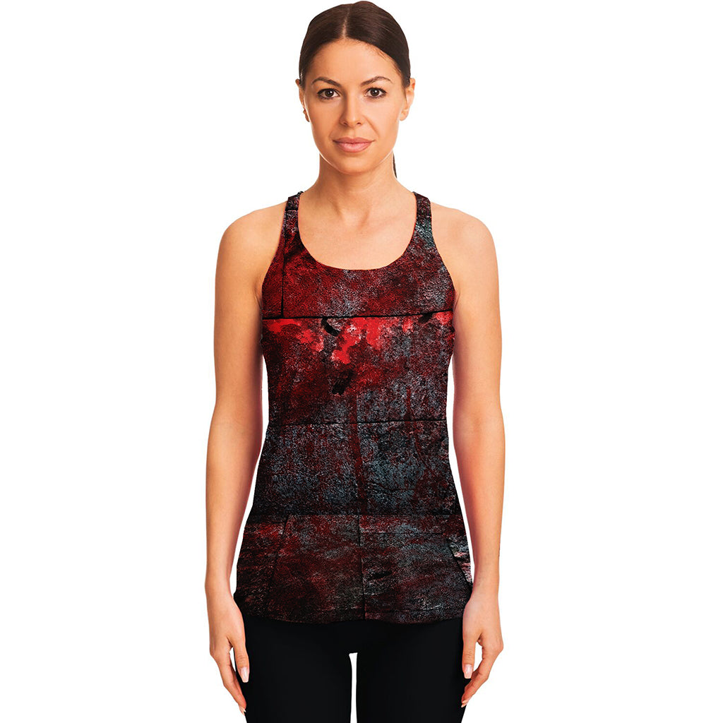 Bloody Room Print Women's Racerback Tank Top