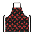 Bloody Satanic Pentagram Pattern Print Apron