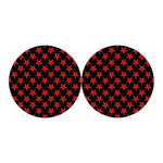 Bloody Satanic Pentagram Pattern Print Car Coasters