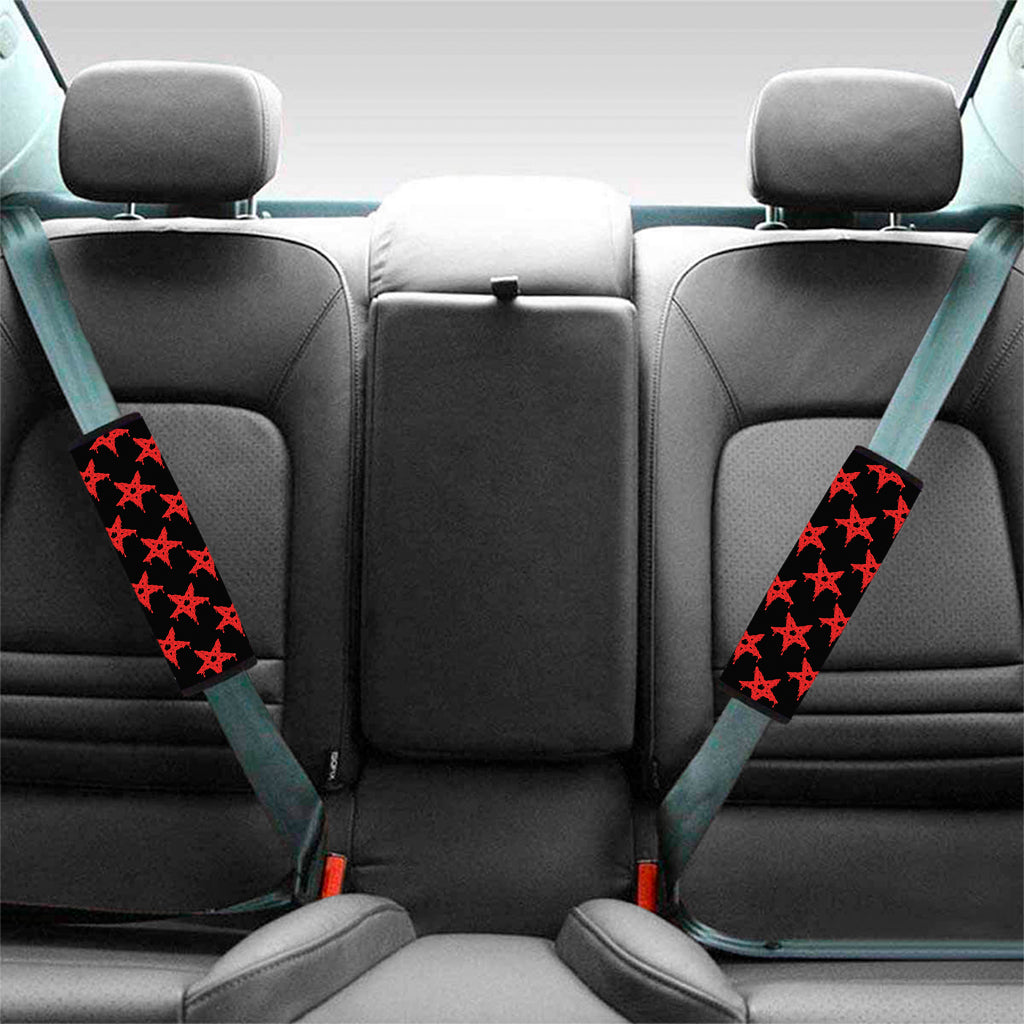 Bloody Satanic Pentagram Pattern Print Car Seat Belt Covers