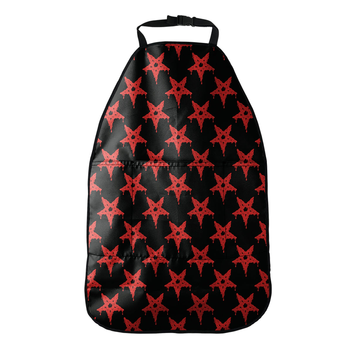 Bloody Satanic Pentagram Pattern Print Car Seat Organizers