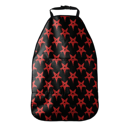 Bloody Satanic Pentagram Pattern Print Car Seat Organizers