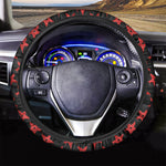 Bloody Satanic Pentagram Pattern Print Car Steering Wheel Cover