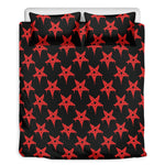 Bloody Satanic Pentagram Pattern Print Duvet Cover Bedding Set