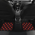 Bloody Satanic Pentagram Pattern Print Front and Back Car Floor Mats