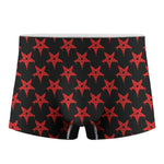 Bloody Satanic Pentagram Pattern Print Men's Boxer Briefs
