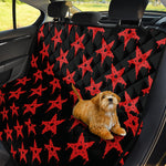 Bloody Satanic Pentagram Pattern Print Pet Car Back Seat Cover