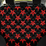 Bloody Satanic Pentagram Pattern Print Pet Car Back Seat Cover