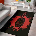 Bloody Spartan Warrior Print Area Rug