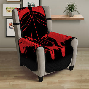 Bloody Spartan Warrior Print Armchair Protector