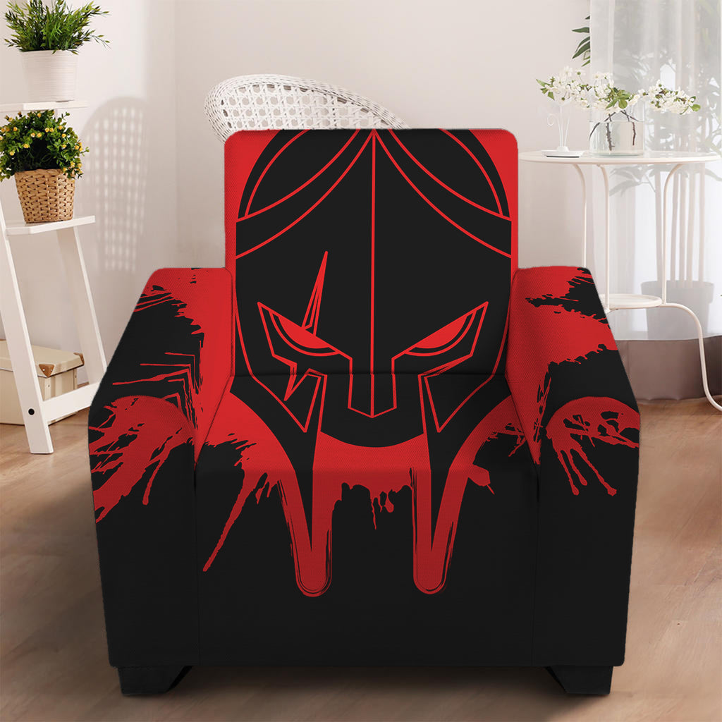 Bloody Spartan Warrior Print Armchair Slipcover