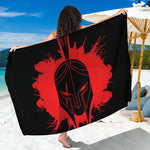 Bloody Spartan Warrior Print Beach Sarong Wrap