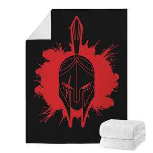 Bloody Spartan Warrior Print Blanket