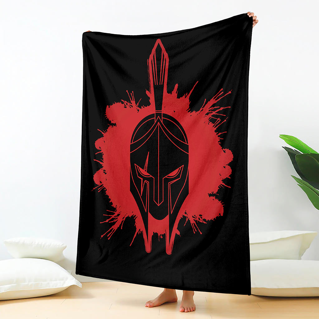 Bloody Spartan Warrior Print Blanket