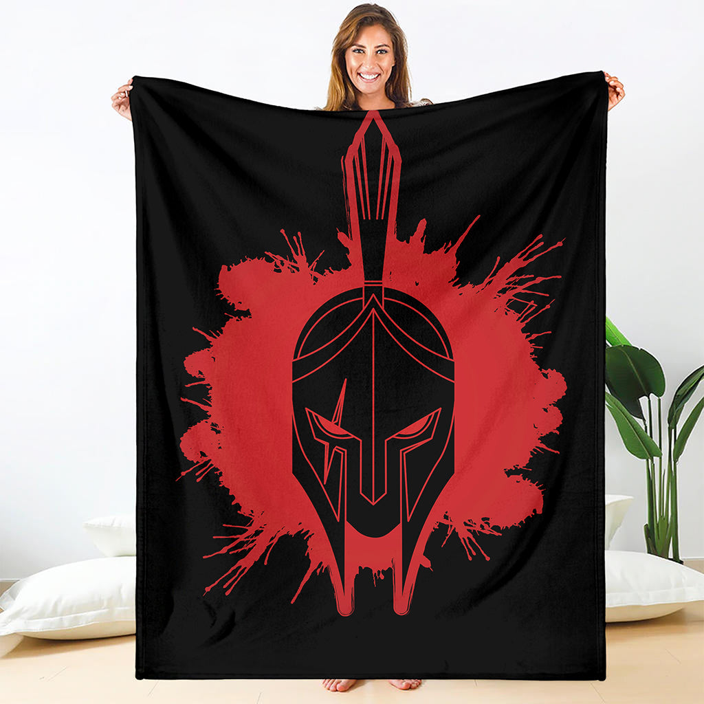 Bloody Spartan Warrior Print Blanket