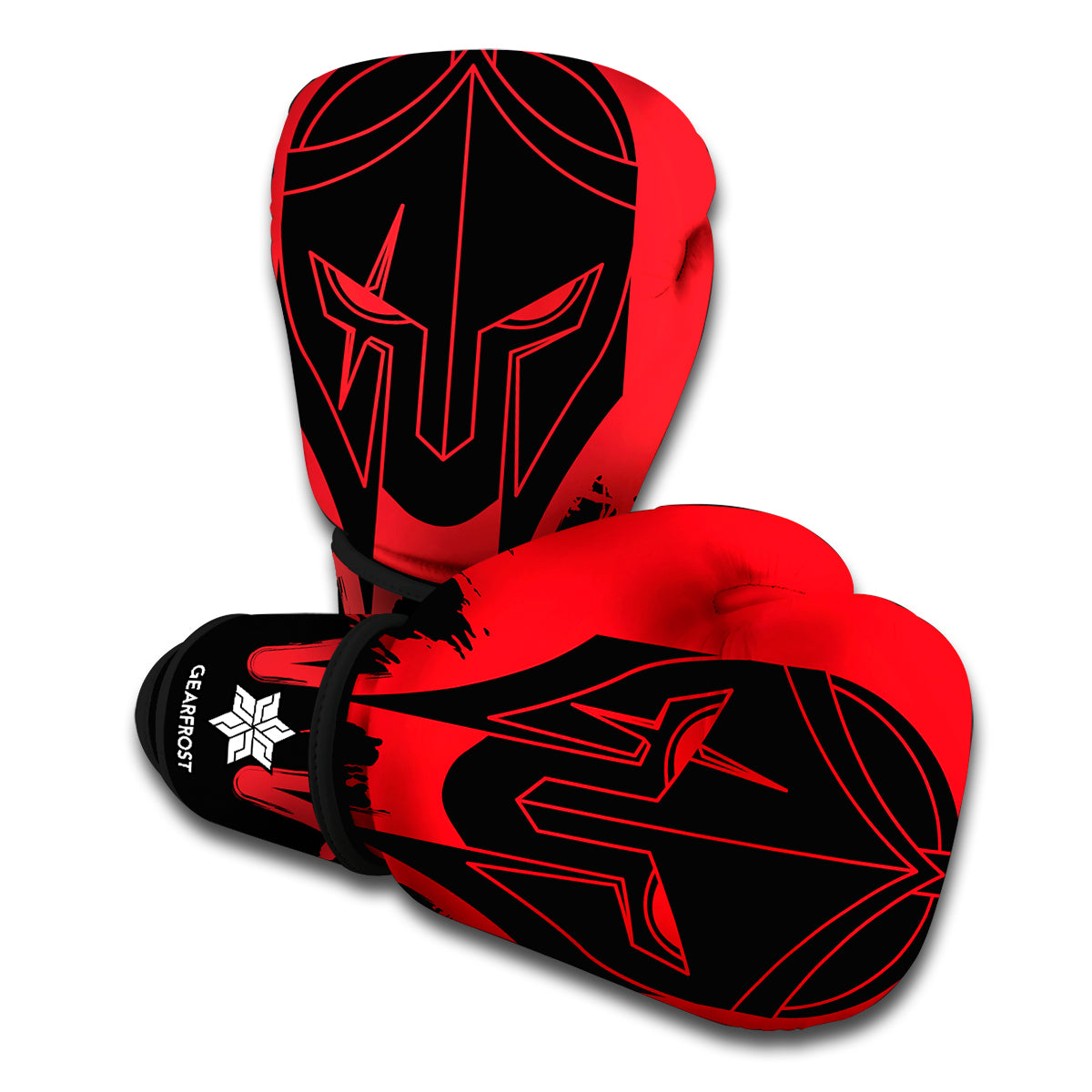 Bloody Spartan Warrior Print Boxing Gloves