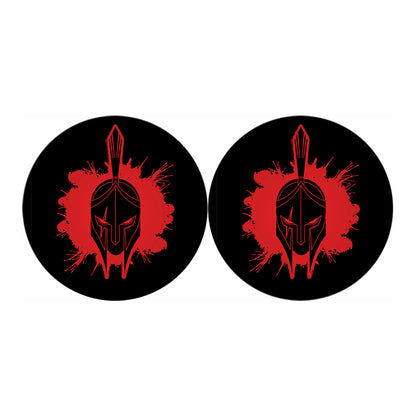 Bloody Spartan Warrior Print Car Coasters