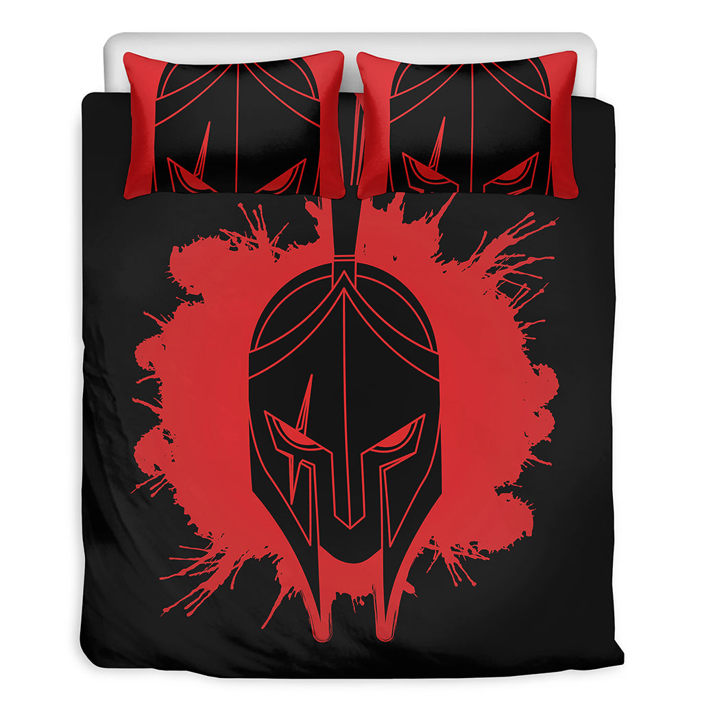 Bloody Spartan Warrior Print Duvet Cover Bedding Set