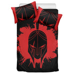 Bloody Spartan Warrior Print Duvet Cover Bedding Set
