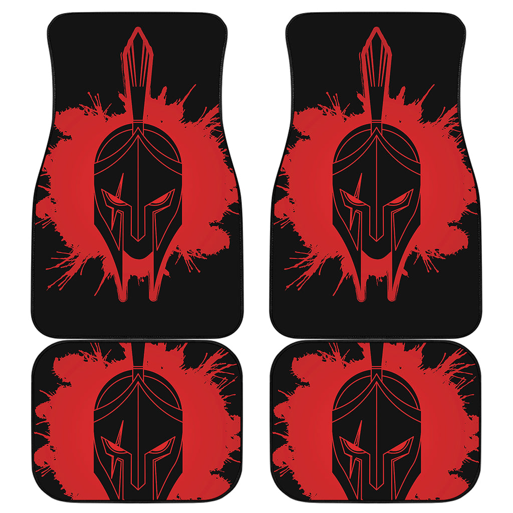 Bloody Spartan Warrior Print Front and Back Car Floor Mats