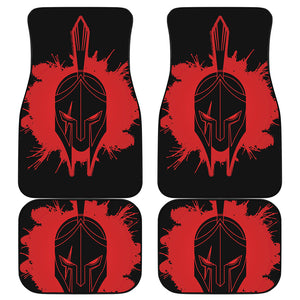 Bloody Spartan Warrior Print Front and Back Car Floor Mats