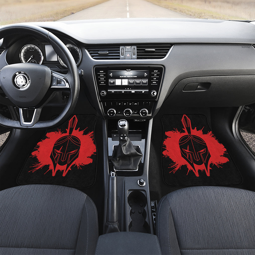 Bloody Spartan Warrior Print Front and Back Car Floor Mats