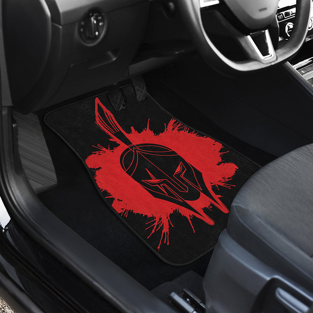 Bloody Spartan Warrior Print Front and Back Car Floor Mats