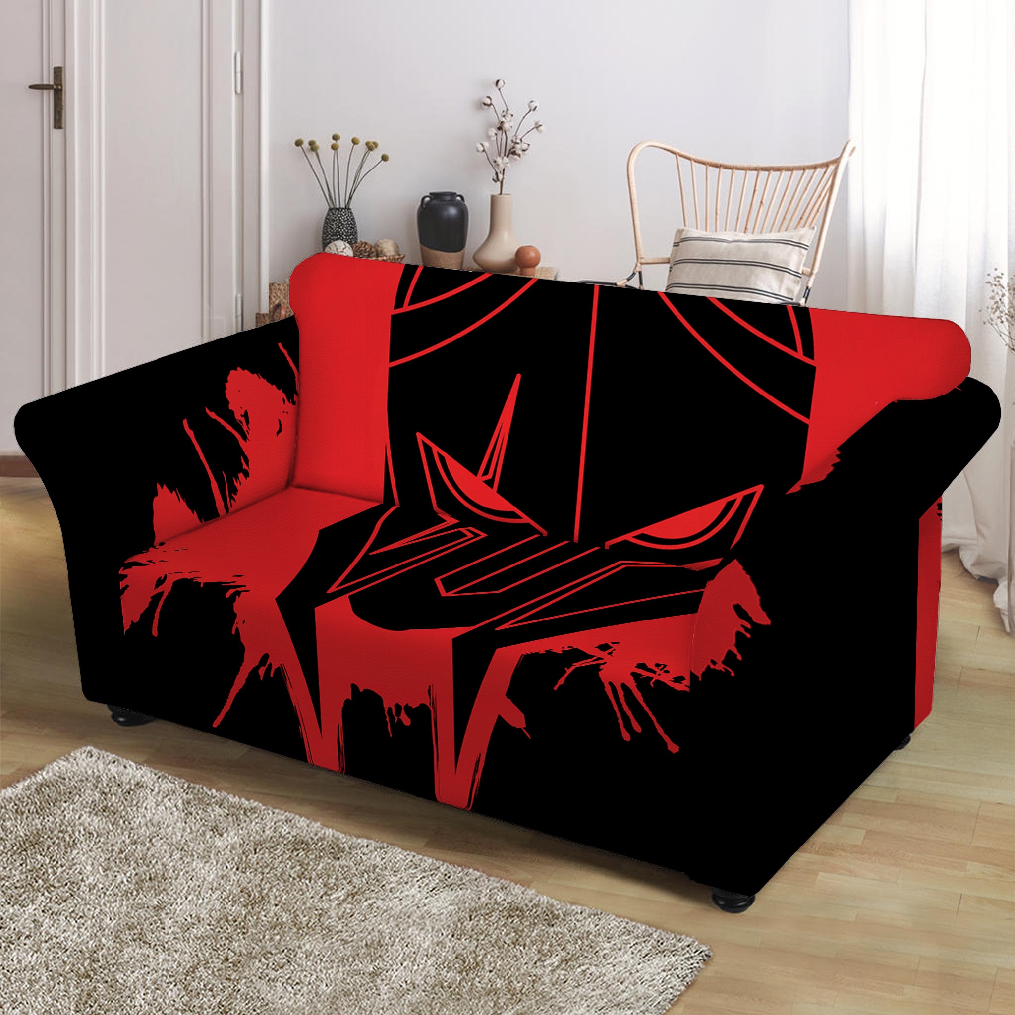 Bloody Spartan Warrior Print Loveseat Slipcover