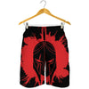 Bloody Spartan Warrior Print Men's Shorts