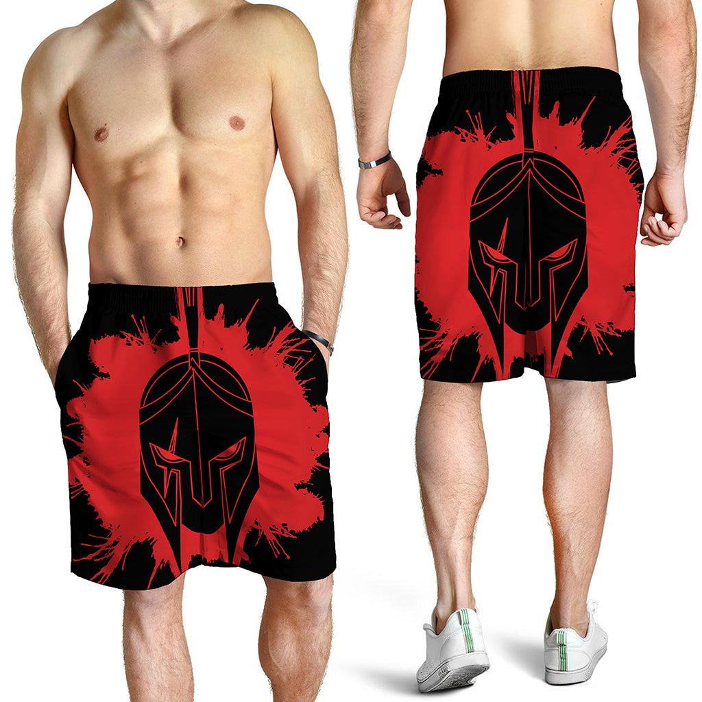 Bloody Spartan Warrior Print Men's Shorts