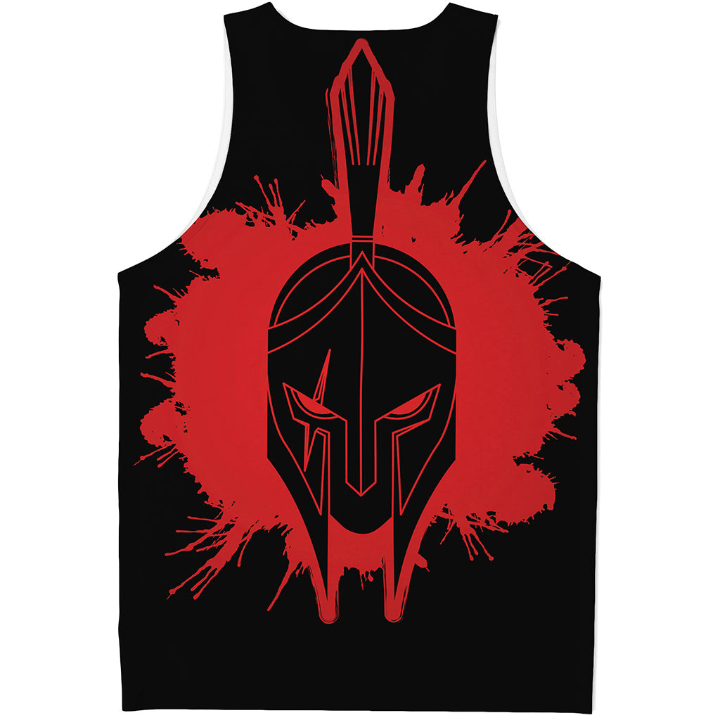 Bloody Spartan Warrior Print Men's Tank Top