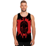 Bloody Spartan Warrior Print Men's Tank Top