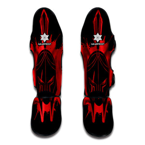 Bloody Spartan Warrior Print Muay Thai Shin Guard