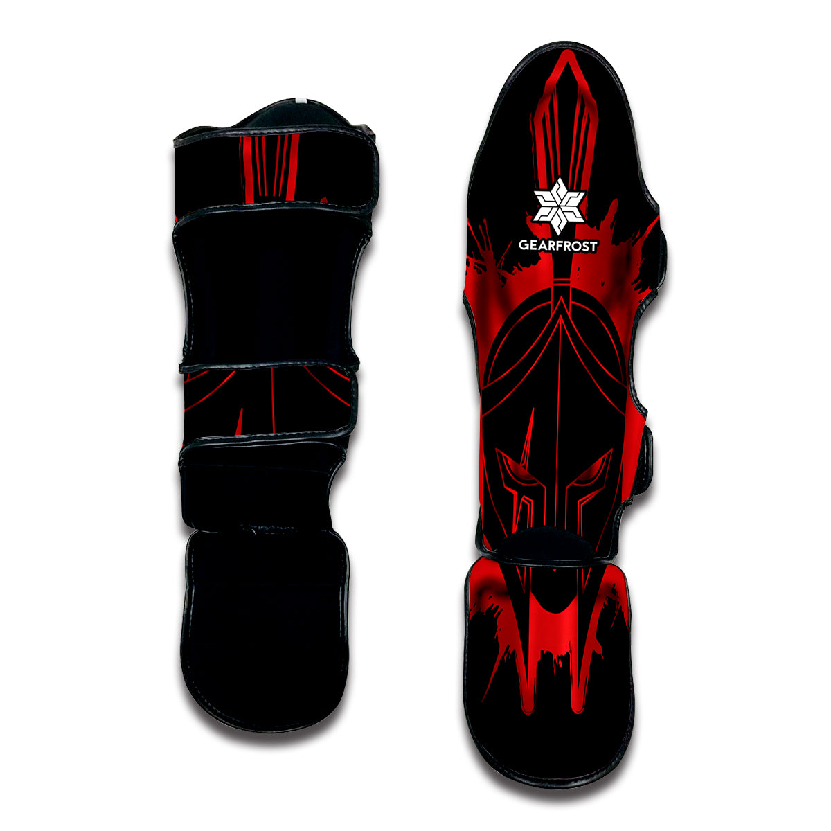 Bloody Spartan Warrior Print Muay Thai Shin Guard