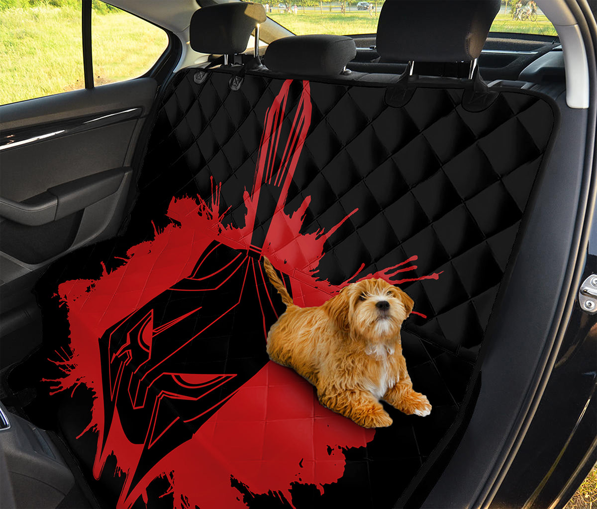 Bloody Spartan Warrior Print Pet Car Back Seat Cover