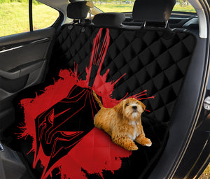 Bloody Spartan Warrior Print Pet Car Back Seat Cover