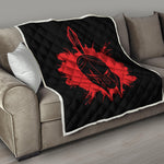 Bloody Spartan Warrior Print Quilt