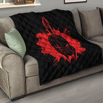 Bloody Spartan Warrior Print Quilt
