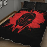 Bloody Spartan Warrior Print Quilt Bed Set