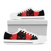 Bloody Spartan Warrior Print White Low Top Shoes