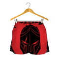 Bloody Spartan Warrior Print Women's Shorts