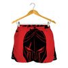 Bloody Spartan Warrior Print Women's Shorts