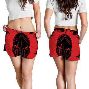 Bloody Spartan Warrior Print Women's Shorts