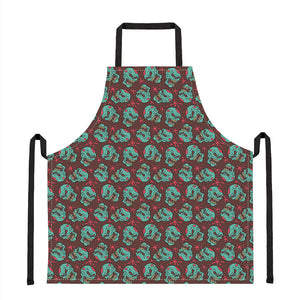 Bloody Zombie Pattern Print Apron