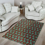 Bloody Zombie Pattern Print Area Rug