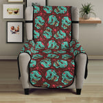 Bloody Zombie Pattern Print Armchair Protector