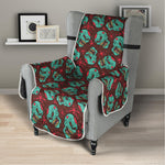 Bloody Zombie Pattern Print Armchair Protector