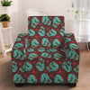 Bloody Zombie Pattern Print Armchair Slipcover